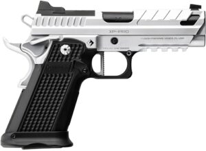 Fusion Firearms XP Pro 9mm 4 inch chrome double-stack 1911 accepting Glock 17 magazines