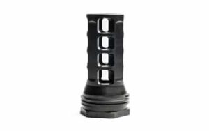 Huxwrx 1598 QD muzzle brake .338 3/4x24 black 2.30in OAL