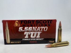 Fort Scott Munitions 5.56x45mm NATO Ammunition FSM556070SCV2 70 Grain Solid Copper Spun 20 Rounds