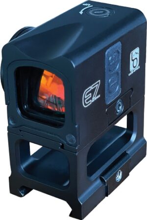 Lucid Optics E7 Reflex Sight with M5 blue reticle, ACRO mount, black finish