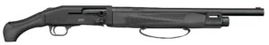 Mossberg 990 AfterShock 12ga 18.5-inch matte blued shotgun side view