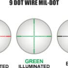 UTG 3-9x40 1-inch AO riflescope with 36-color illuminated MIL-DOT reticle