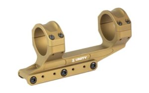 Unity Tactical REKE 34mm scope mount in Flat Dark Earth with Picatinny interface