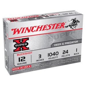 WIN SUPER-X BUCKSHOT 12GA 3 24PEL #1 5/50