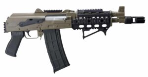 Zastava ZPAP85 5.56x45 FDE AK-style pistol 10.5in chrome-lined barrel with quad rail