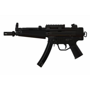 Zenith ZF-5 9mm pistol with 8.9 inch barrel in black, side view