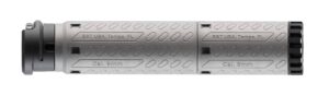 B&T SQD-M 9mm modular suppressor anodized gray with SQD tri-lug mount