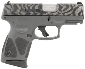 Taurus G3C 1G3C931GZEB 9mm compact with zebra-stripe slide and black polymer frame