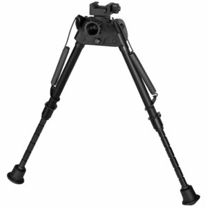 Harris S-LMP Bipod Picatinny 9-13 inch adjustable, black steel/aluminum, rubber feet