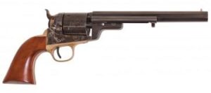 Cimarron 1851 Richards-Mason Navy .38 Special revolver with 7.5 in. octagon blued barrel and walnut grip