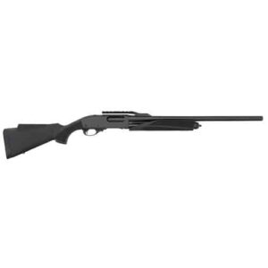 Remington 870 Fieldmaster 12 Gauge pump-action shotgun with black synthetic stock and cantilever mount