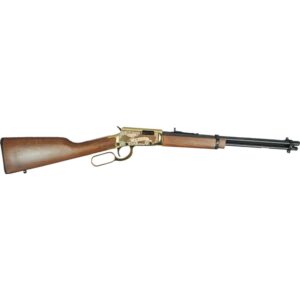 Rossi Rio Bravo Wild Bill Hickok .22 LR 18-inch lever-action rifle with gold receiver and wood stock