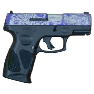 Taurus G3C Custom Purple Paisley 9mm handgun, 3.2 in barrel, optic-ready