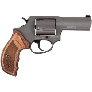 Taurus 605 Defender .357 Magnum revolver Tungsten Cerakote with Altamont wood grips