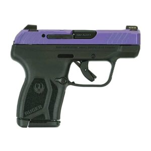 Ruger LCP MAX 380 CSSI Exclusive Purple Pearl handgun right-side view