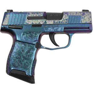 Sig Sauer P365 Gun & Roses-Mongoose Purple 9mm optic-ready right-side view