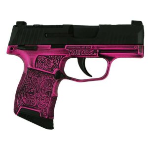 Sig Sauer P365 Pink Filigree 9mm 3.1 inch optic-ready handgun with X-RAY3 sights
