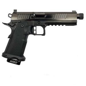 Alpha Foxtrot AF1911 Romulus 9mm handgun with 5-inch threaded barrel in black