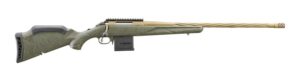 Ruger American Predator Gen II 6.5 Creedmoor 22 inch fluted threaded barrel green splatter stock