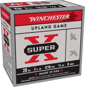 WINCHESTER 20G 2-3/4" #8 SPR X UPLAND 7/8OZ 25RDS