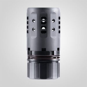 Dead Air Pyro 2.0 muzzle brake kit with DA451 KeyMicro adapter and .45 front cap in black finish