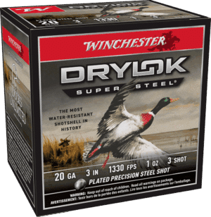 WINCHESTER DRYLOK STEEL 20G 3" 1OZ #3 SHT 25RD BX 250RD CASE
