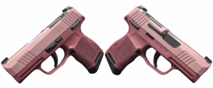 Sig Sauer P365 Cranberry Blush two-tone 9mm pistol with 3.10 inch barrel