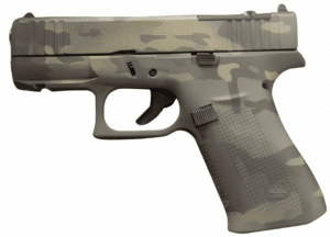 GLOCK 43X MOS Black Multi Cam FS 9mm pistol 3.39-inch with two 10rd magazines