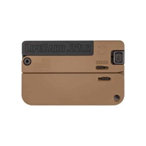 Trailblazer LifeCard LC1-P-BBN folding single-shot pistol with Barrett brown polymer handle