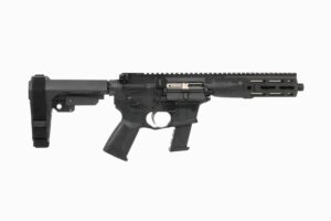 LWRC IC-9 9mm AR pistol black with SBA3 brace and threaded barrel