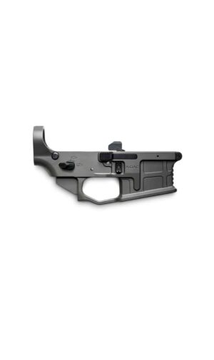 Radian Weapons A-DAC 15 billet lower receiver in gray with ambidextrous controls