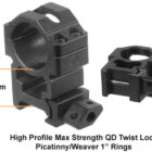 UTG 3-9x40 1-inch AO riflescope with 36-color illuminated MIL-DOT reticle