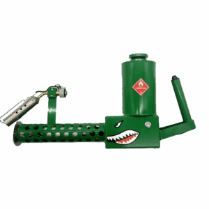 XM42 Lite Flamethrower in Tractor Green with ambidextrous grip and ergonomic design