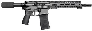 POF Minuteman 5.56 NATO 10.5-inch pistol Tungsten Cerakote Black MFT grip