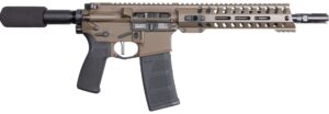POF MINMAN 01803 5.56 NATO 10.5in AR pistol Patriot Brown with 9in M-LOK handguard