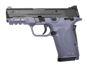 Smith & Wesson M&P9 Shield EZ 9mm Orchid and Black pistol, right-side view