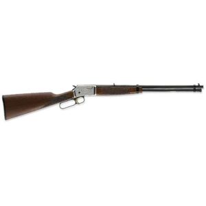 Browning BL-22 Grade II lever-action rifle .22 LR 20 inch barrel satin nickel receiver satin walnut stock