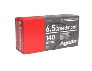 Aguila 6.5mm Creedmoor Ammunition 1E650110 140 Grain Full Metal Jacket Boat Tail 20 Rounds