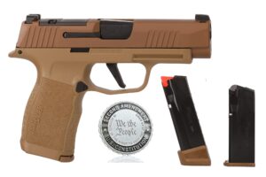 SIG Sauer P365XL 9mm pistol in coyote finish with X-RAY3 day/night sights and 3.7 inch barrel