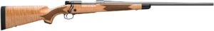 Winchester Model 70 Super Grade bolt-action rifle with AAA maple stock and polished blued metal finish