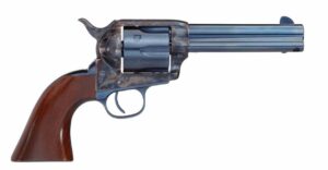Taylors and Company Cattleman revolver blued finish walnut grips 4.75 inch barrel