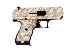 Hi-Point 916MONEY compact poly-framed C9 9mm pistol 8+1 3.5-inch $100 bill pattern