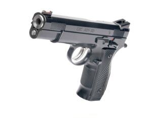 CZ-USA A01-SD Custom 9mm pistol with 4.925 inch match barrel and fiber optic front sight