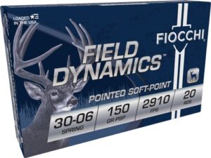 FIOCCHI 30-06 150GR PSP - 20RD 10BX/CS