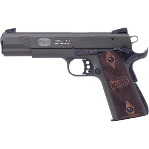BLG Mauser 1911 .22 LR pistol, 5 in barrel, walnut Mauser grips, green frame
