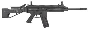 BLG Mauser M-15 .22 LR black folding stock rifle right-hand view