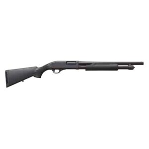 BLG Blue Line Pump 12 Gauge pump-action shotgun with blued finish and polymer stock