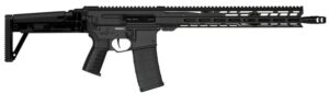 CMMG Dissent MK47 5.56 16.1 in Black Armor side charging, folding stock