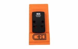 C&H Precision optic adapter plate for Glock 43X/48 MOS to Trijicon RMRCC, black anodized