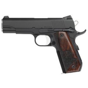 Dan Wesson Guardian .38 Super 4.25-inch Commander pistol in Duty Black with wood grips